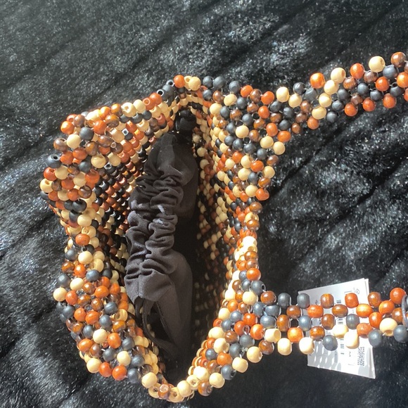 Zara Wood Beaded Bag - Picture 5 of 8